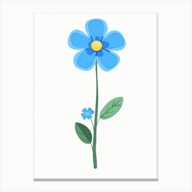 Forget Me Not Flower Canvas Print