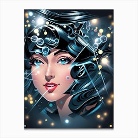 Pseudo Sexy Girl Canvas Print