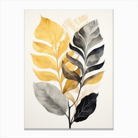 'Yellow And Black' Canvas Print