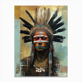Native american chef Canvas Print