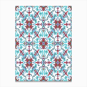 Tile Pattern - Iznik — Turkish pattern Canvas Print