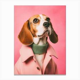 A Beagle Dog 6 Canvas Print