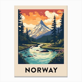 Vintage Travel Poster Norway 11 Canvas Print