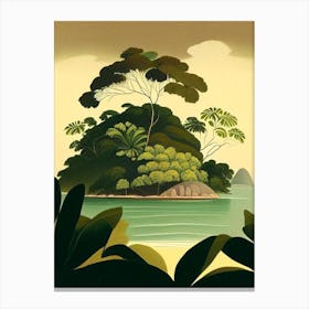 Turtle Island Fiji Rousseau Inspired Tropical Destination Canvas Print