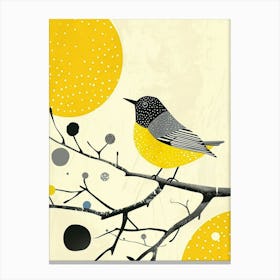 Yellow Robin 1 Canvas Print
