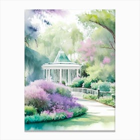 Bellingrath Gardens, Usa Pastel Watercolour Canvas Print
