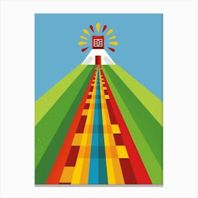 Rainbow Road 1 Canvas Print