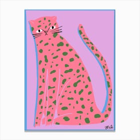 Tall Leopard Canvas Print