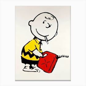 Peanuts Charlie Brown Canvas Print