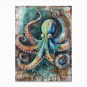 Octopus Pastel Watercolour 1 Leinwandbild