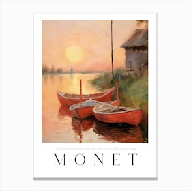 Monet'S Boats Canvas Print