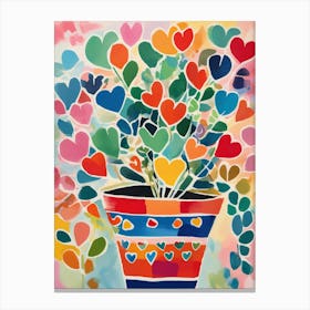 Cheerful and abstract heart plant Leinwandbild