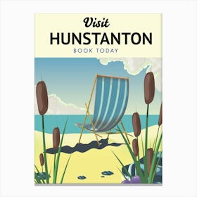 Visit Hunstanton Book Today Canvas Print