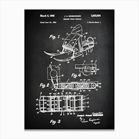 Snowmobile Print Snowmobile Sign Endless Track Vehicle Wall Art Bombardier Patent Print Print Winter Sports Blueprint Vs8241 Canvas Print