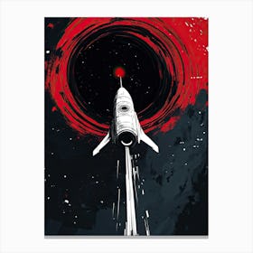 Spaceship In Space 1 Canvas Print