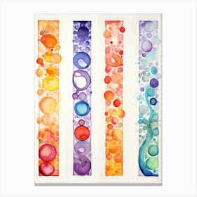 Watercolor Bubbles Canvas Print