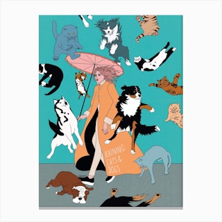 Cats & Dogs Canvas Print