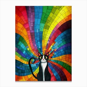 Rainbow Cat Canvas Print