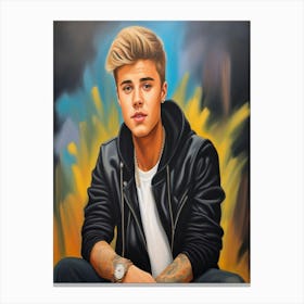 Justin Bieber 3 Canvas Print