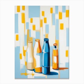 'Milk Bottles' Canvas Print