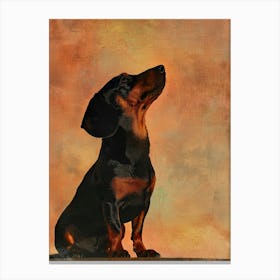 Dachshund.Generated AI. Art Print 5 Toile