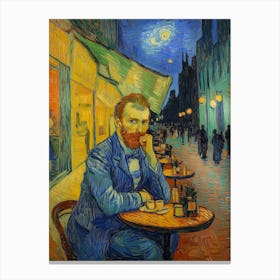 Caféterrasse Am Abend Vincent van Gogh, Impressionismus Selbstportät Canvas Print