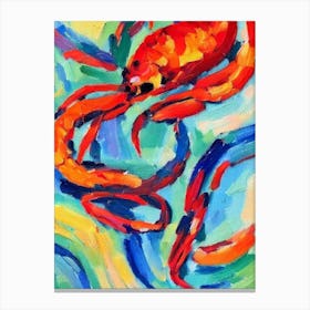 Shrimp Matisse Inspired Canvas Print