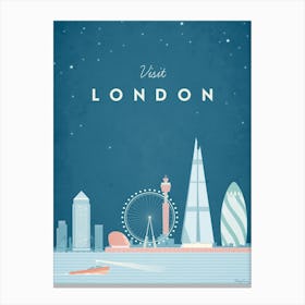 Visit London Canvas Print