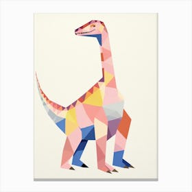 Nursery Dinosaur Art Dromaeosaurus 3 Canvas Print