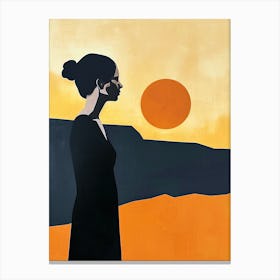 Sunset,Boho Canvas Print