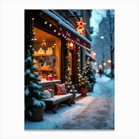 Christmas Scene Canvas Print