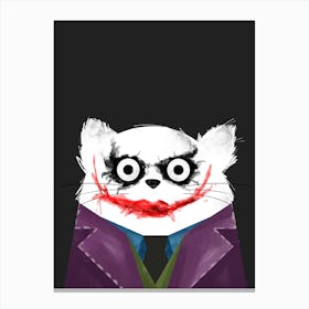 Cat Joker Canvas Print