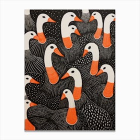 Flock Of Geese Canvas Print