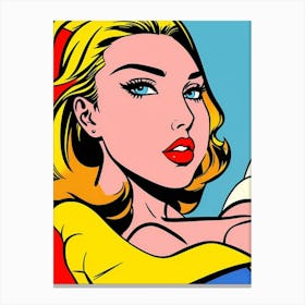 Vintage Look Pop Art Canvas Print