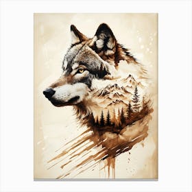 Wolf Painting 1 Stampe su tela