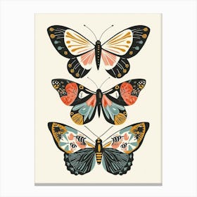 Colourful Insect Illustration Butterfly 9 Canvas Print