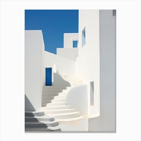 White Buildings In Santorini Canvas Print