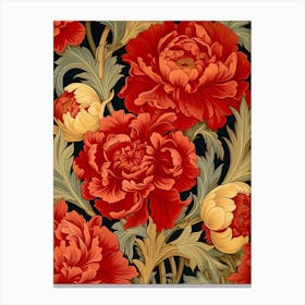 Peonies Wallpaper 3 Canvas Print