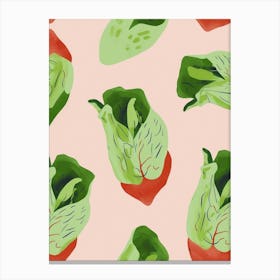Leafy Greens Pattern Canvas Print