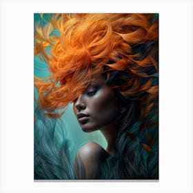 Portrait Of Wild Elegance Canvas Print