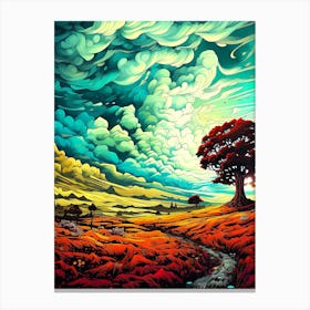 Abstract Landscape Painting 1 Canvas Print