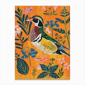 Spring Birds Wood Duck 2 Canvas Print