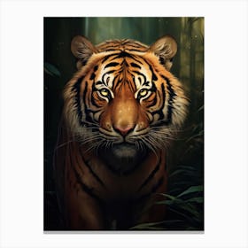 Tiger Art In Digital Art Style 3 Canvas Print