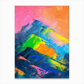 Abstract Mountain Painting Canvas Print