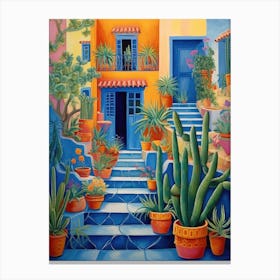 Cactus Garden - Bohemian Art 4 Canvas Print