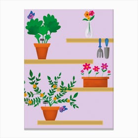 Garden Joys Shelfie Canvas Print