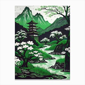 Japanese Landscape Canvas Print