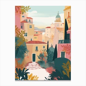 Sicily, Italy Illustration Canvas Print