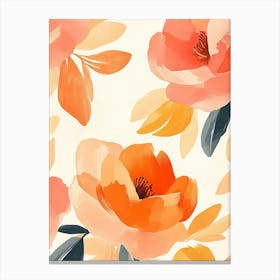 Watercolor Flowers Canvas Print