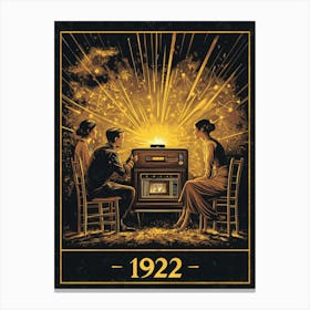 Aihrgdesign A Vintage Technology Poster Celebrating The Radio 362f9be7 B55b 4a43 8033 0302f2a1b562 2 Canvas Print